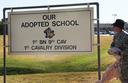 Cavalry battalion, local middle school remember 9/11, form partnership