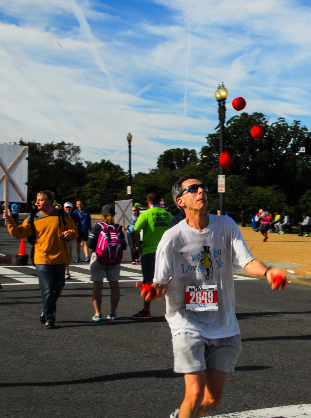 The Joggler at 2014 Navy-Air Force Half-Marathon