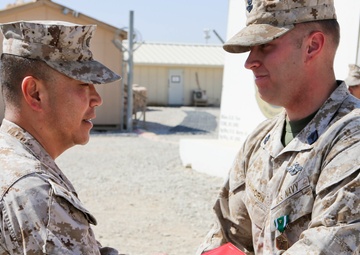 Navy corpsman receives valor award for actions in Helmand province