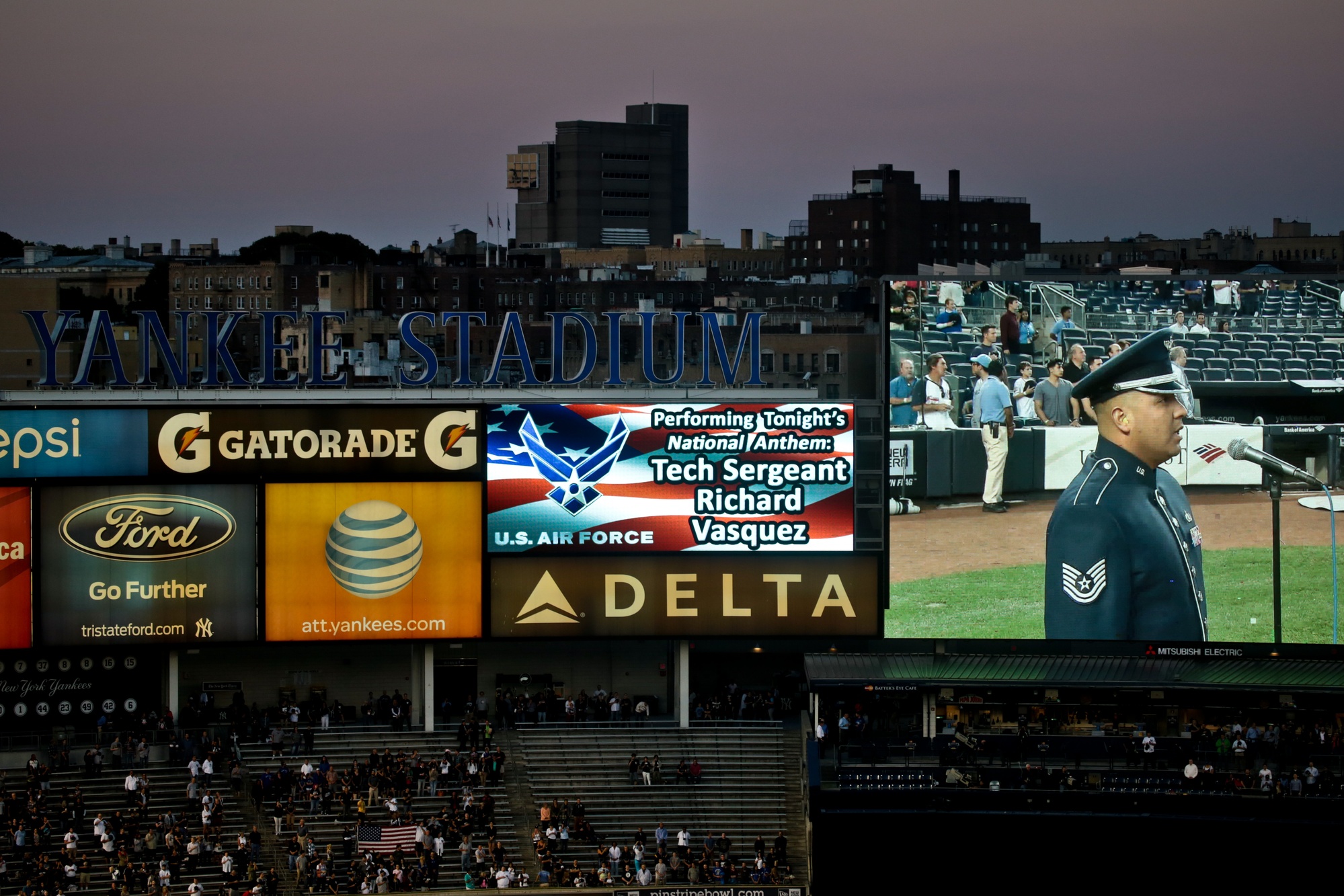 DVIDS - Images - Flyover at Yankee Stadium for USAF's 67th