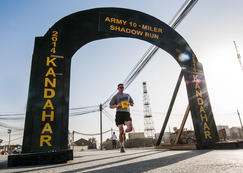 Army Ten-Miler shadow run held on Kandahar Airfield