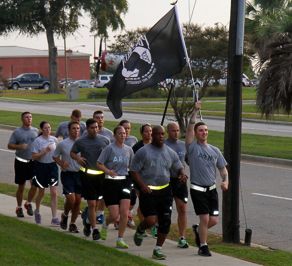 Team Shaw participates in 24-hour POW/MIA Run