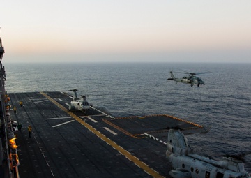 HMM-364 ends mission aboard USS America, departs to Camp Pendleton