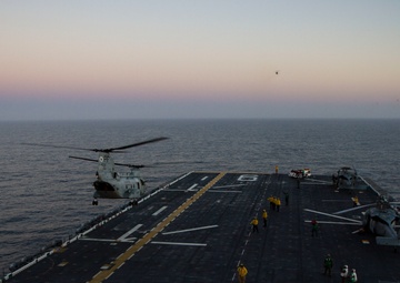 HMM-364 ends mission aboard USS America, departs to Camp Pendleton