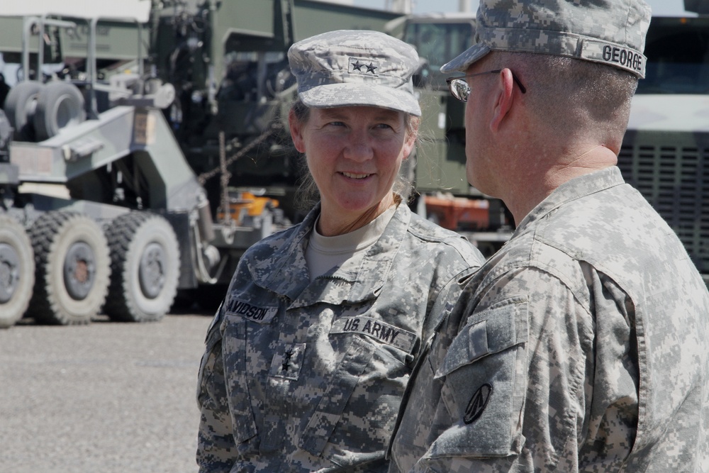 Maj. Gen. Susan A. Davidson Visits 840th Transportation Battalion