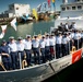 Crew members on the forecastle of Coast Guard Cutter Jefferson Island