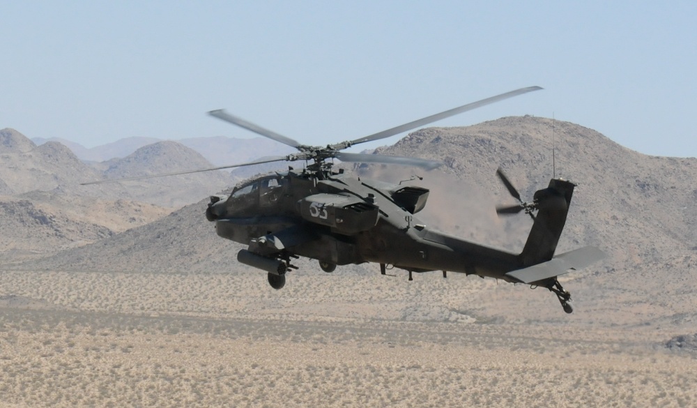 Apache in flight 