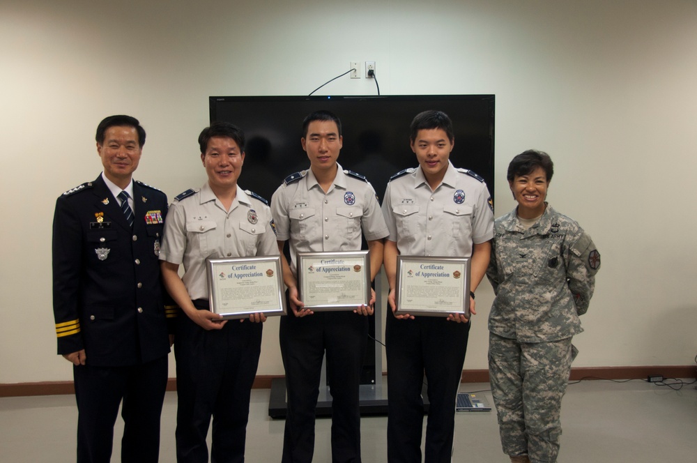 Yongsan thanks Korean National Police for serving community
