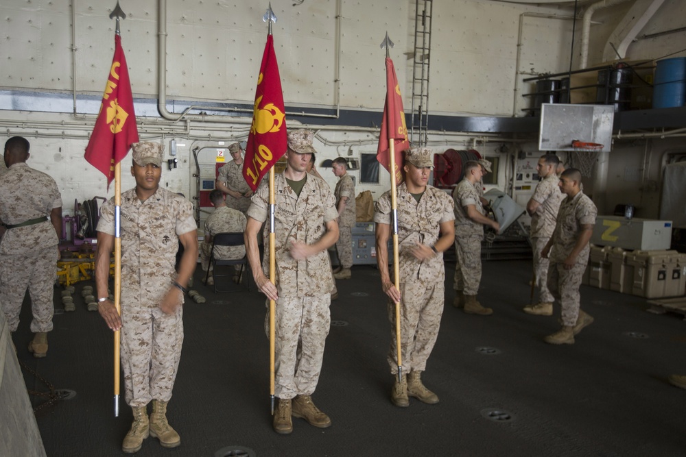 Mesa Verde Marines drill during corporals course