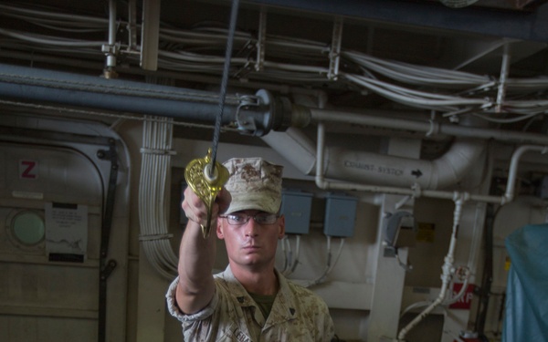 Mesa Verde Marines drill during corporals course