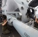 Marines perform preventive maintenance on Super Stallion aboard Mesa Verde
