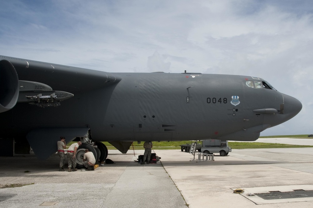 B-52 Stratofortess after Valiant Shield joint air operations