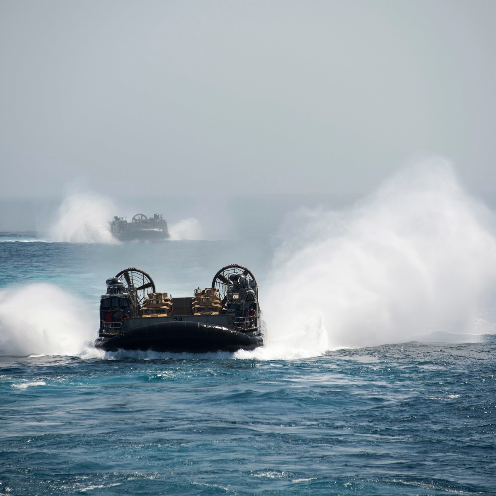 LCACs approach USS Makin Island