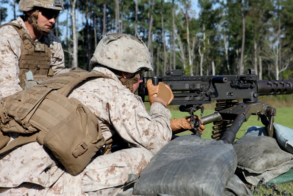 10th Marines conducts machine gun training