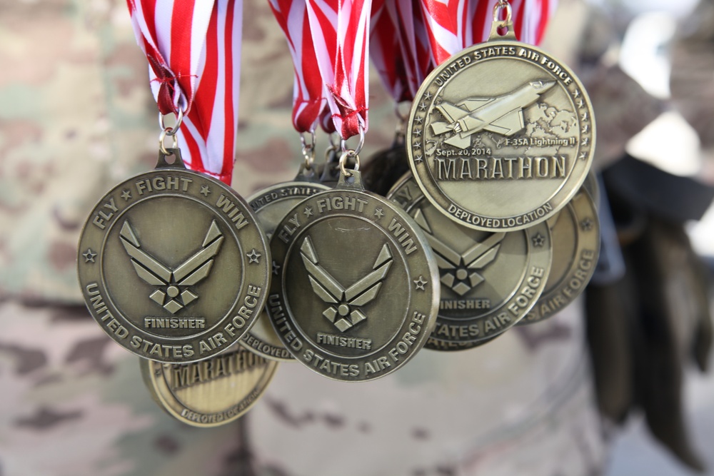 Air Force marathon at Bagram Air Field