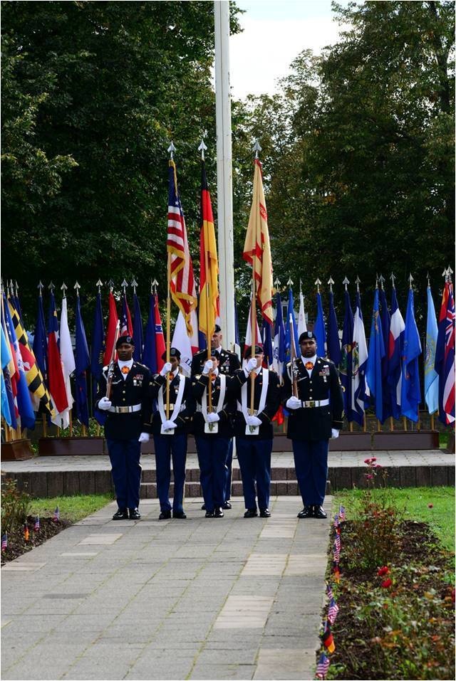 The casing of the USAG Schweinfurt colors for the final time