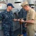 Task Force 73 commander aboard USS Rodney M. Davis