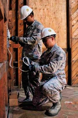Air Force Reserve, Army units collaborate on World War II chapel renovations