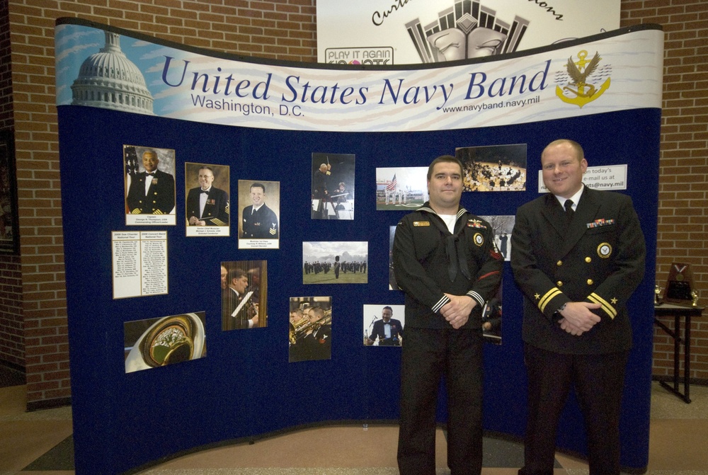 US Navy concert band display