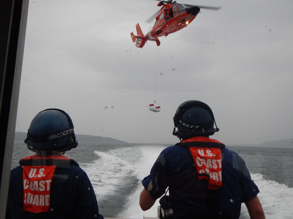 Coast Guard medevacs injured diver near Patos Island, Wash.