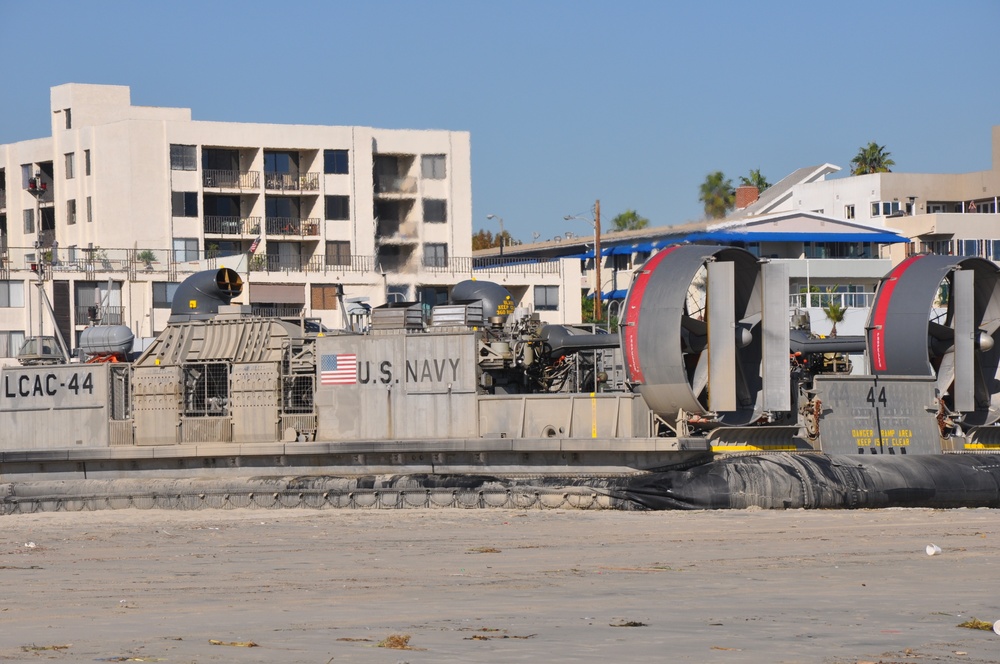 LCAC on beach