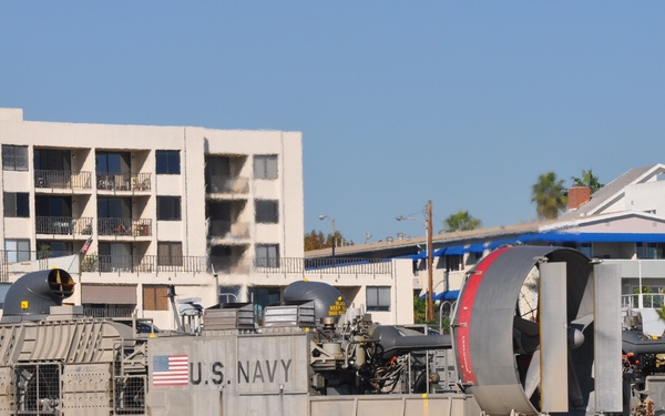 LCAC on beach