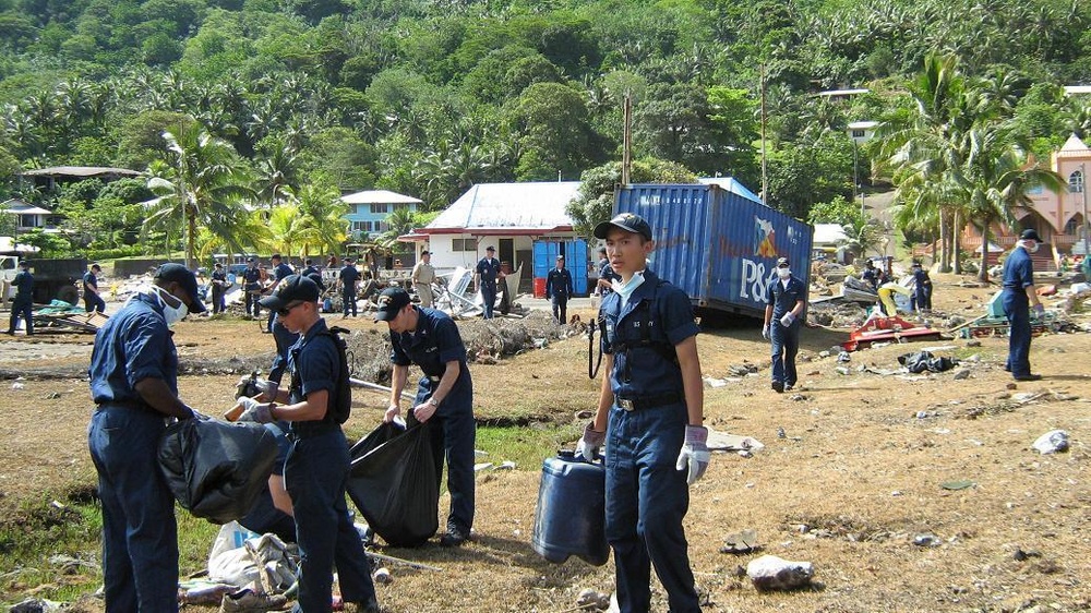 Debris site in Pago Pago