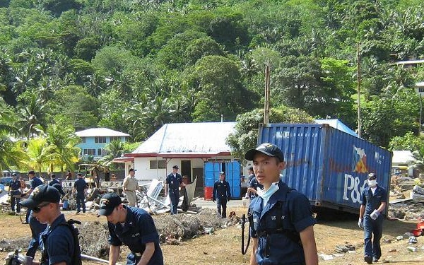 Debris site in Pago Pago