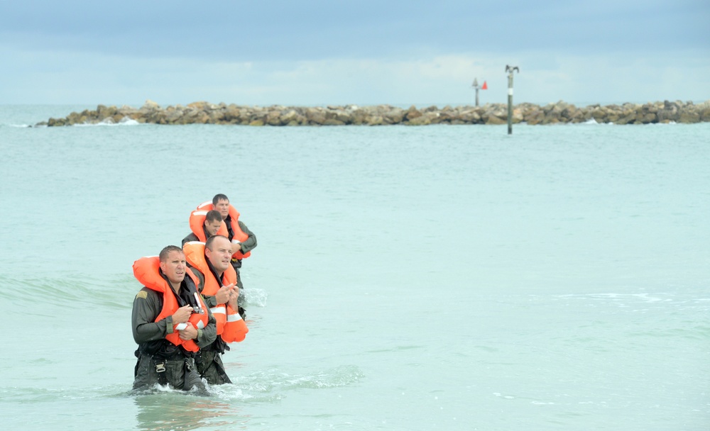 Air Station Clearwater, Florida, conducts survival training