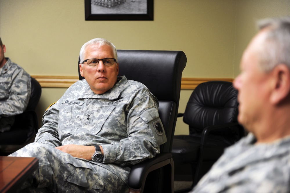 Army Gen. Frank Grass Oklahoma visit, Aug. 13, 2014