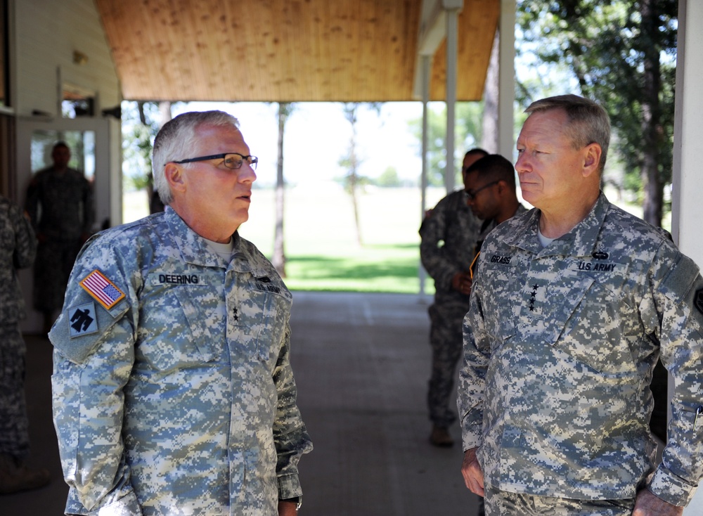 Army Gen. Frank Grass Oklahoma visit, Aug. 13, 2014