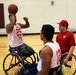 Marines practice wheelchair basketball in preparation for 2014 Warrior Games
