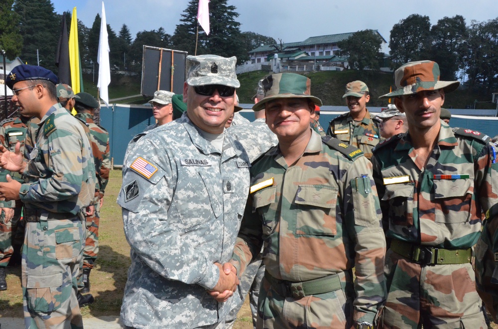 California National Guard soldiers train at Yudh Abhyas 2014