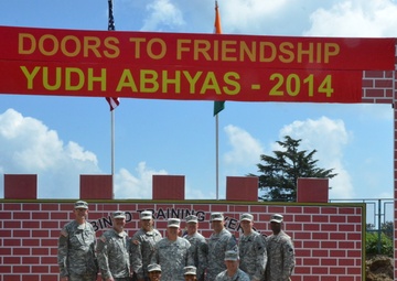 California National Guard soldiers train at Yudh Abhyas 2014