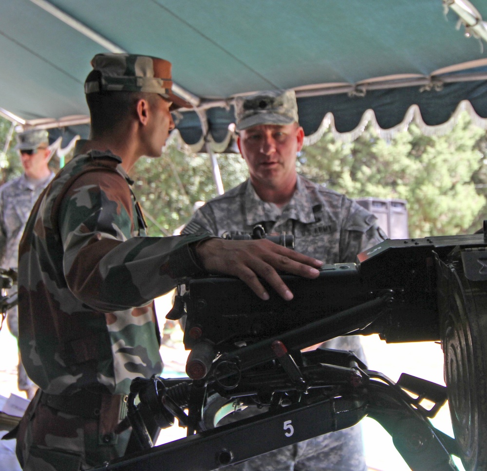 5-1 Cavalry Soldiers take part in weapons exchange