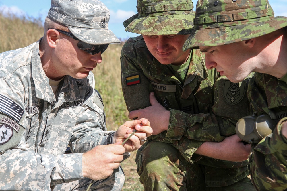 Sky Soldiers train with Iron Wolf Brigade