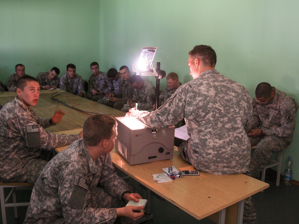 Explosives training for the Iron Wolves and Sky Soldiers