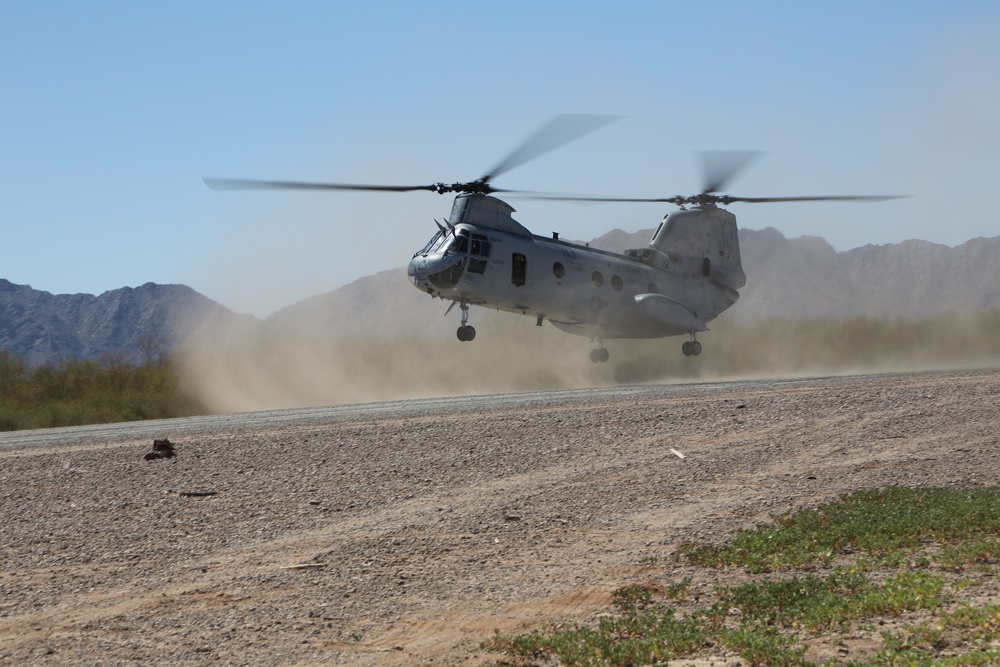 MMT Marines Prepare Runway for C-130 Touch and Take Off Exercise