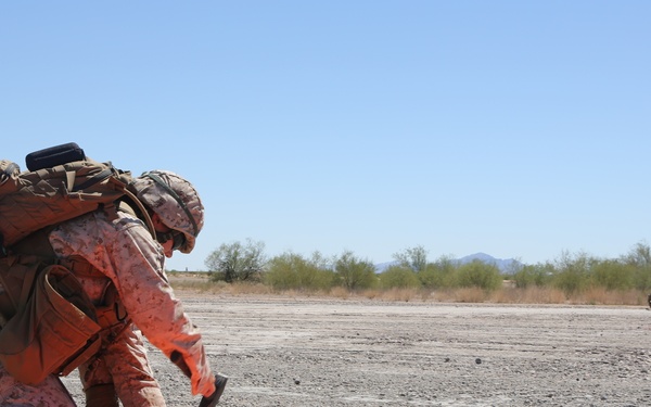MMT Marines Prepare Runway for C-130 Touch and Take Off Exercise
