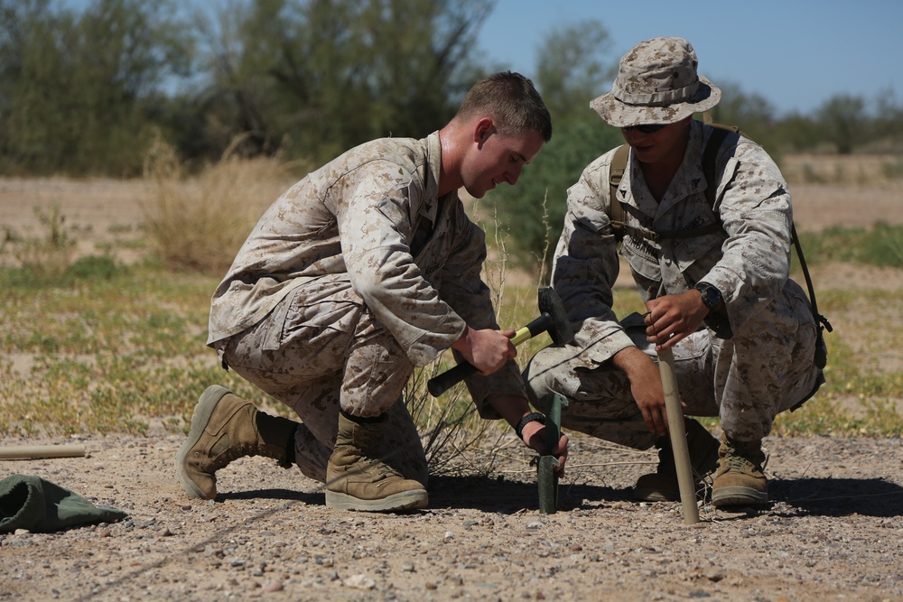 MMT Marines Prepare Runway for C-130 Touch and Take Off Exercise