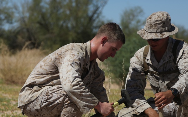 MMT Marines Prepare Runway for C-130 Touch and Take Off Exercise