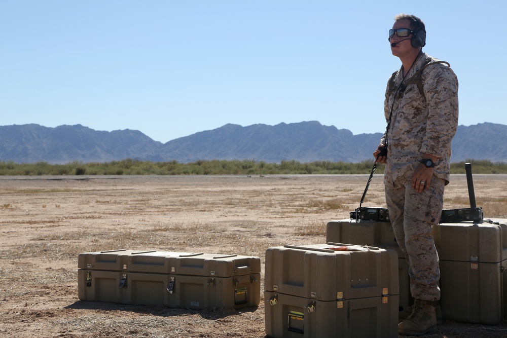 MMT Marines Prepare Runway for C-130 Touch and Take Off Exercise