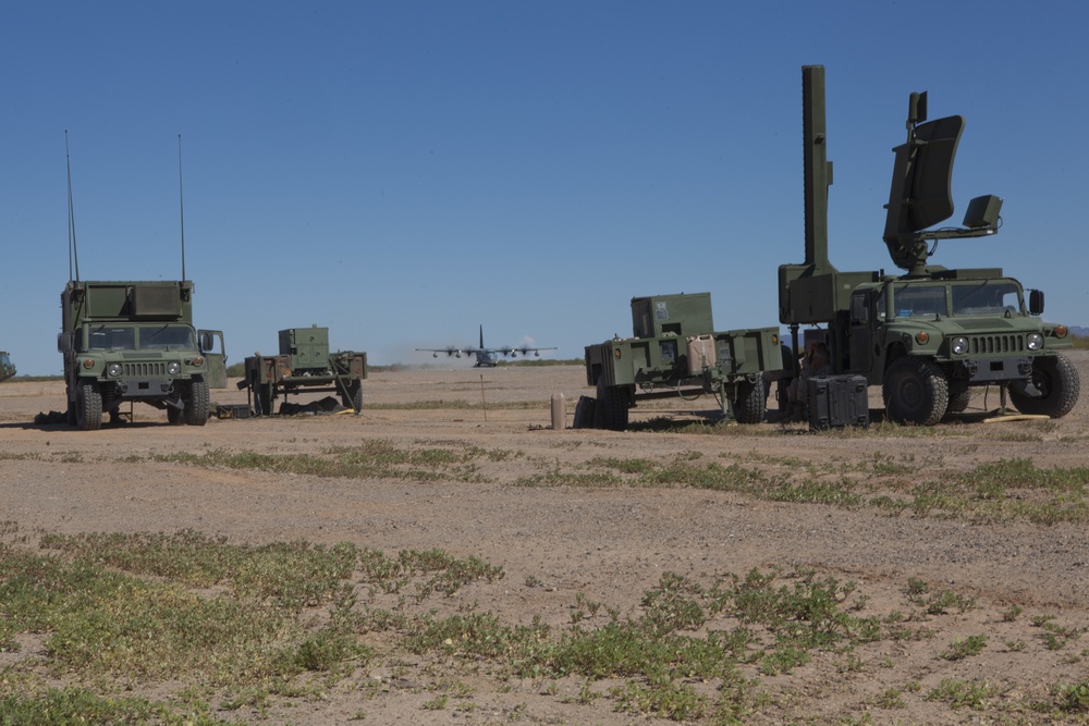 MMT Marines Prepare Runway for C-130 Touch and Take Off Exercise