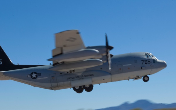 MMT Marines Prepare Runway for C-130 Touch and Take Off Exercise