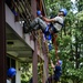 Air Force firefighters receive high angle rescue training