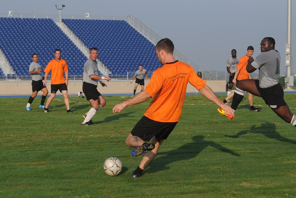 Multi-national soccer game builds partnership