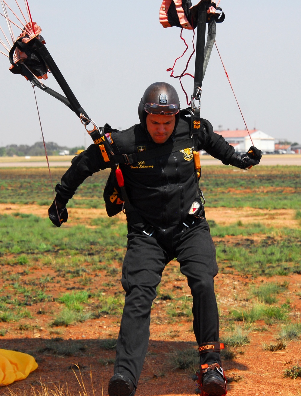 Golden Knights Parachute Team leaps into South African Air Show