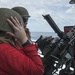 .50-caliber machine gun live-fire on USS Carl Vinson fantail