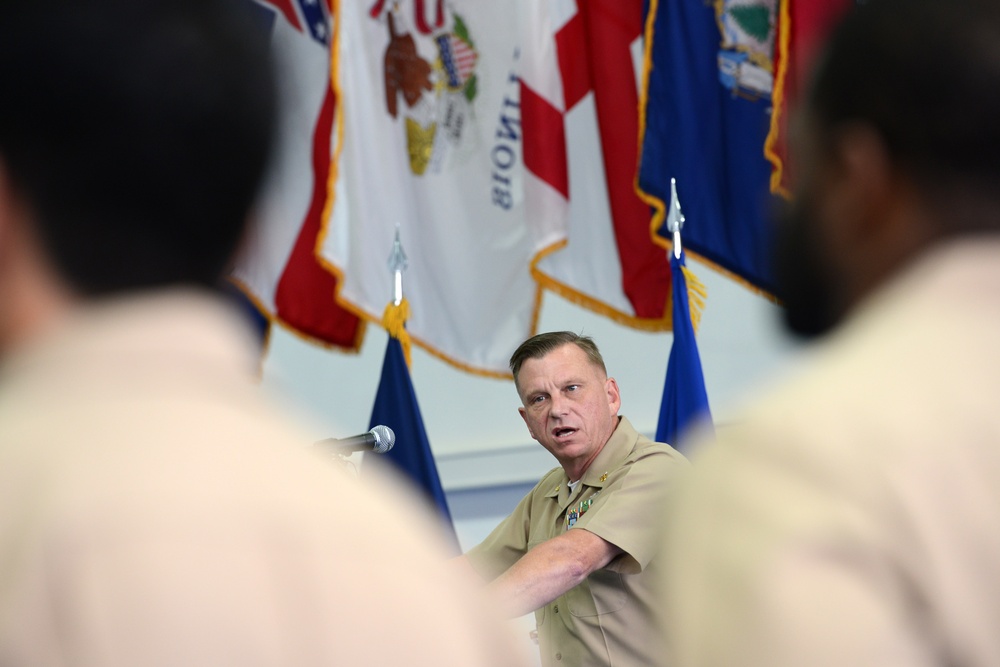 US Navy chief petty officer pinning ceremony