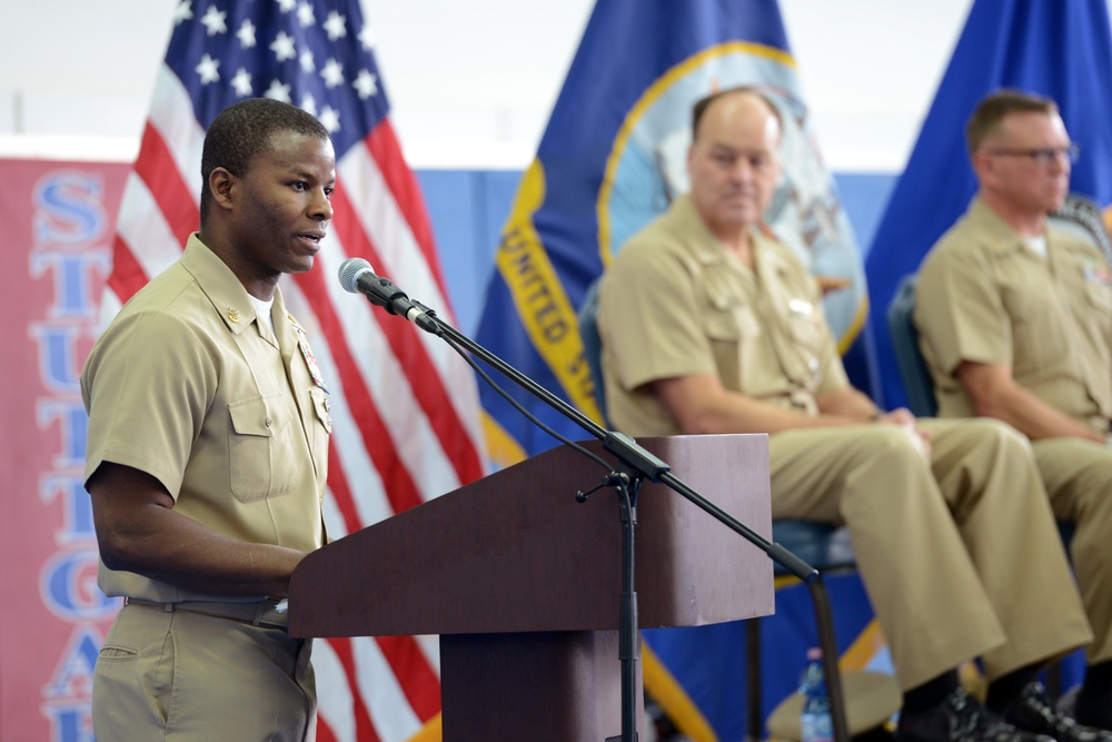 US Navy chief petty officer pinning ceremony